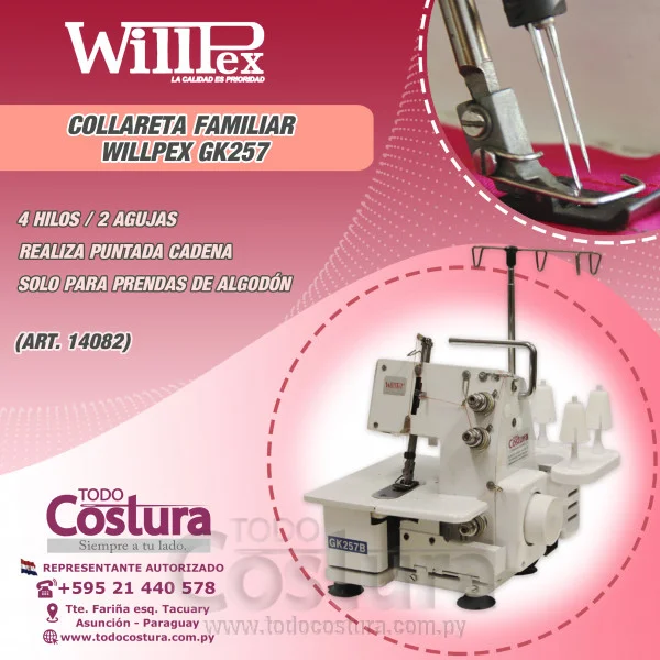 COLLARETA FAMILIAR 2 AGUJAS WILLPEX GK257